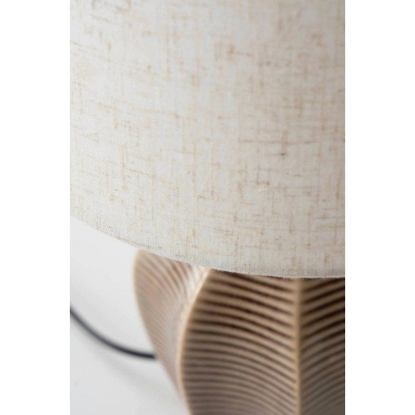 Bēša/tumši brūna keramikas galda lampa (augstums 34 cm) Wera – Jotex-image-3