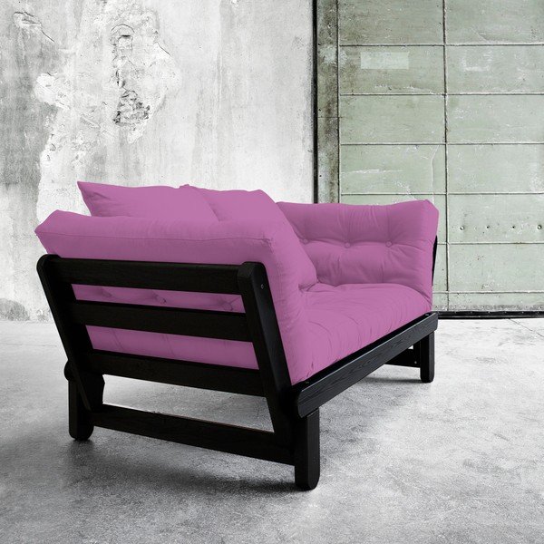 Mainīgs dīvāns Karup Beat Black/Taffy Pink-image-1