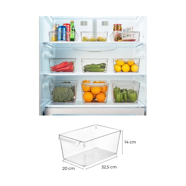 Plastmasas ledusskapja organizatori (3 gab.) – Hermia-image-2