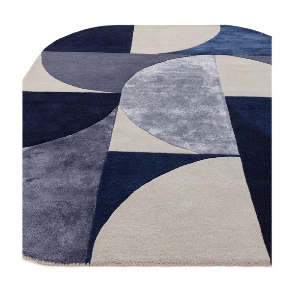 Tumši zils vilnas paklājs 160x230 cm Indigo – Asiatic Carpets-image-3