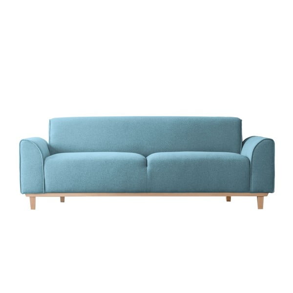 Gaiši zils divvietīgs dīvāns Kooko Home Jazz