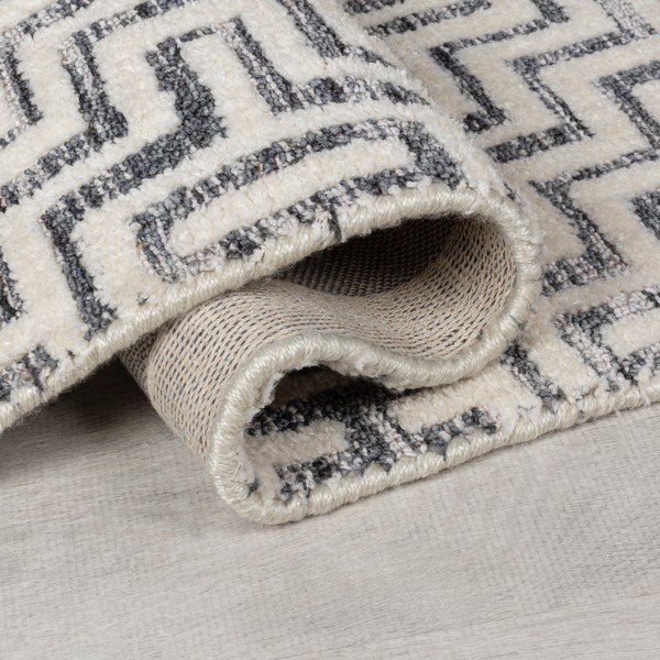 Pelēks celiņa paklājs 80x300 cm Rhett – Flair Rugs-image-3