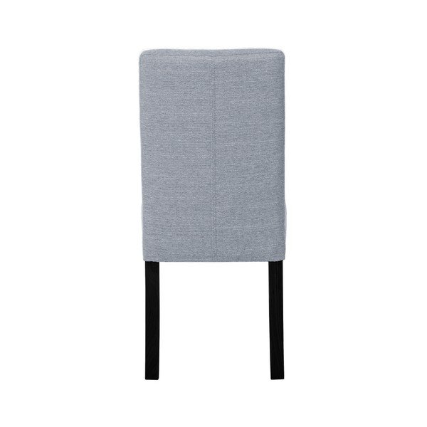Pelēks krēsls ar melnām dižskābarža koka kājām Ted Lapidus Maison Tonka-image-4