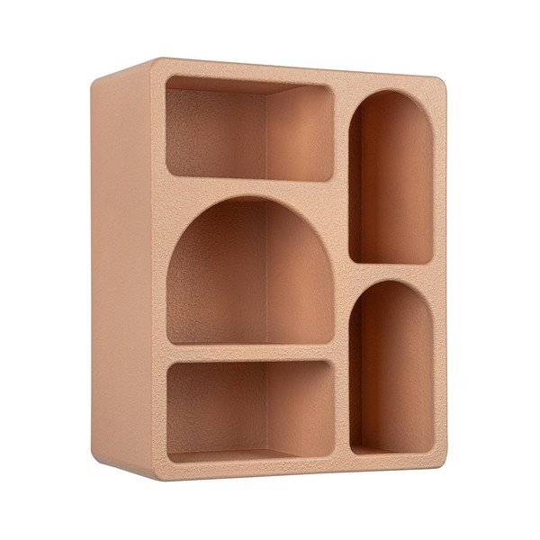 Terakotas oranžs daudzlīmeņu sienas plaukts 40 cm Creamy – Bizzotto