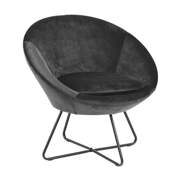 Pelēks samta atpūtas krēsls Actona Center