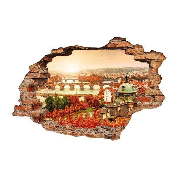 3D sienas uzlīme Ambiance Prague Autumn, 90 x 60 cm-image-2