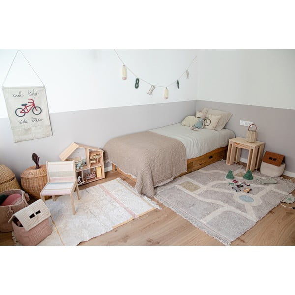 Rozā/krēmkrāsas mazgājams/ar rokām darināts kokvilnas paklājs 90x130 cm Lanes Vintage Nude – Lorena Canals-image-3