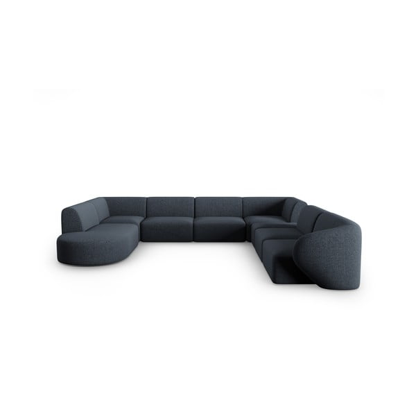 Tumši zils stūra dīvāns (ar labo stūri/U veida) Shane – Micadoni Home