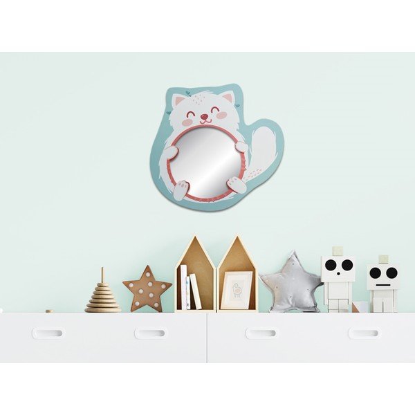 Sienas spogulis ø 20 cm Kitty – Mioli Decor-image-1