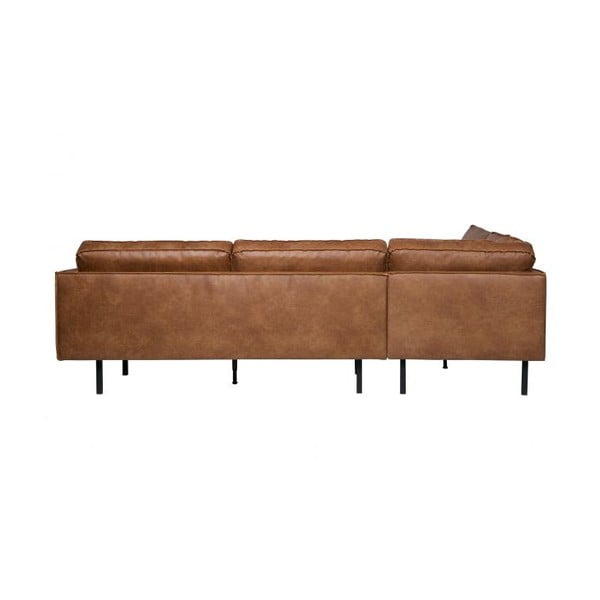 Brūns stūra dīvāns no ādas imitācijas (ar kreiso stūri/L veida) Rodeo – WOOOD-image-4