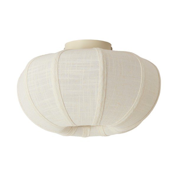Krēmkrāsas griestu lampa ar auduma abažūru ø 30 cm Zosia – Light & Living