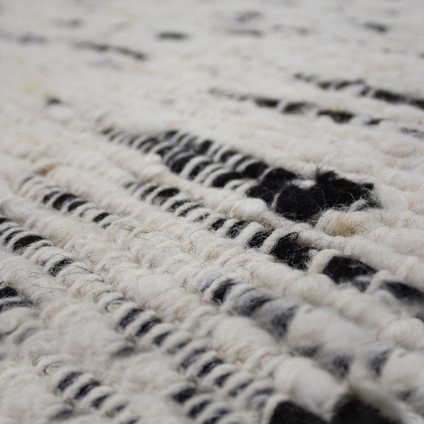 Pelēks/ziloņkaula krāsas ar rokām darināts vilnas paklājs 140x200 cm Ellsa  – Flair Rugs-image-3