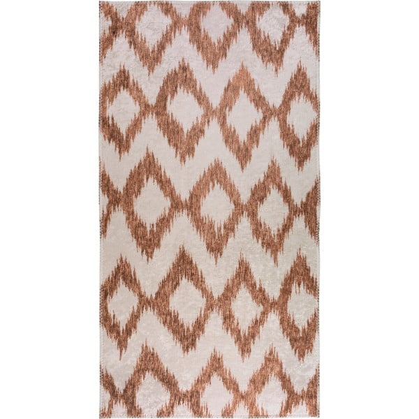 Balts/oranžs mazgājams paklājs 160x230 cm – Vitaus