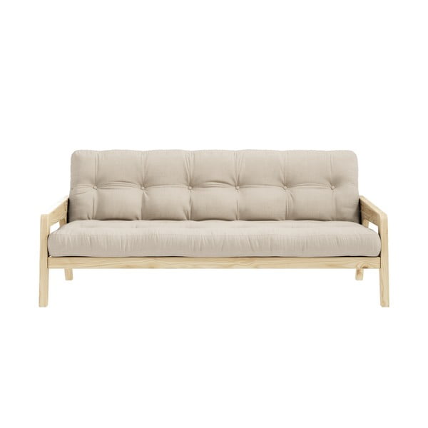Bēšs izvelkamais dīvāns 204 cm Grab – Karup Design