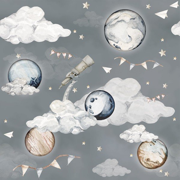 Bērnu tapetes 100x280 cm Magic Planets – Dekornik