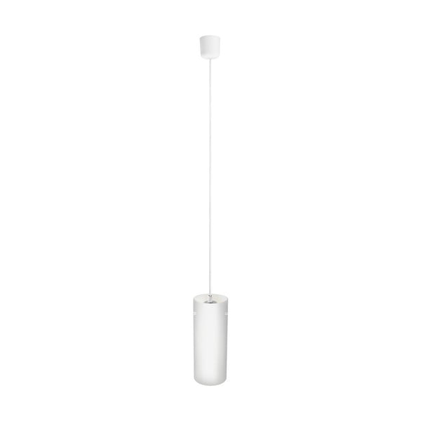 Balta un sudraba piekaramā lampa ar baltu kabeli un baltu ligzdu Sotto Luce Paipu