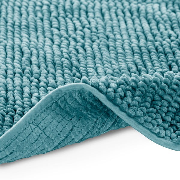 Tirkīzzils vannas istabas paklājiņš 50x70 cm Bati – Restilo-image-3
