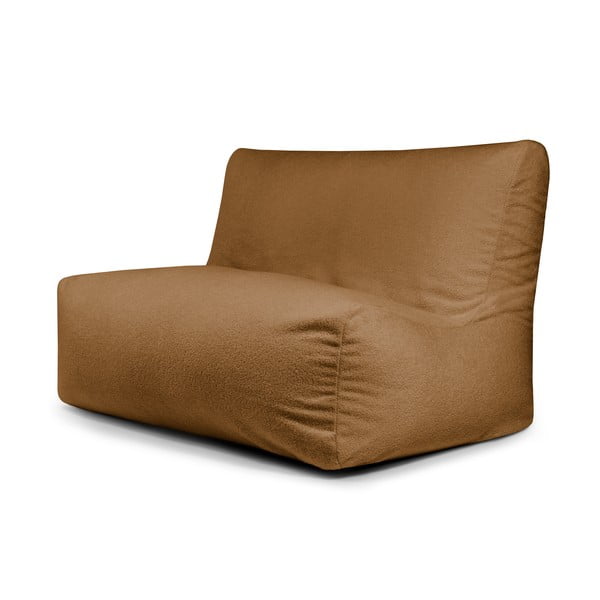 Brūns sēžammaiss no buklē auduma Sofa Seat Lounge – SLOWDOWN