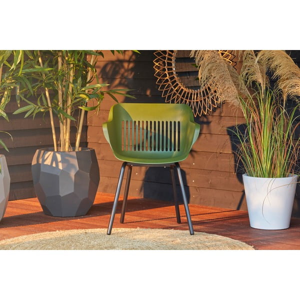 Tumši zaļi plastmasas dārza krēsli (2 gab.) Jill Rondo – Hartman-image-1