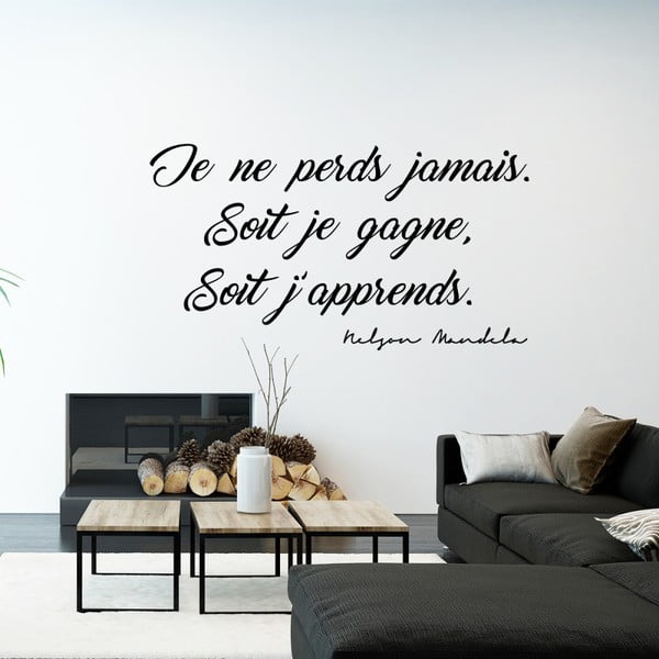Uzlīme ar citātu franču valodā Ambiance Je Ne Perds, 50 x 100 cm