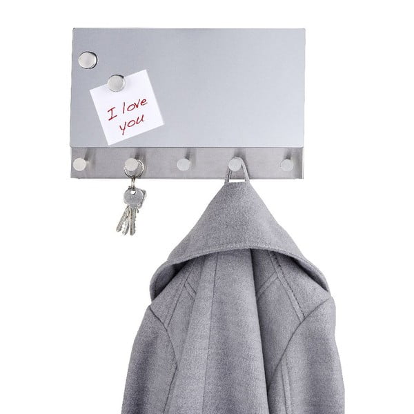 Magnētiskais mēteļu turētājs ar spoguli Wenko Mirror, 30 x 19 cm-image-2