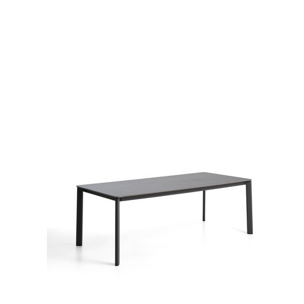 Dārza ēdamgalds ar akmens galda virsmu 100x220 cm Anafi – Kave Home