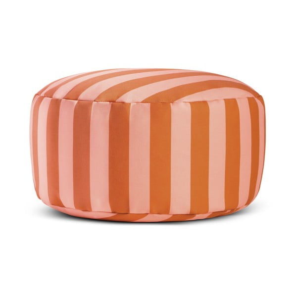 Rozā/brūns pufs Stripes – Really Nice Things