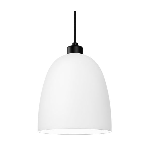 Balta divviru piekaramā lampa ar melnu kabeli Sotto Luce Awa Matte-image-1