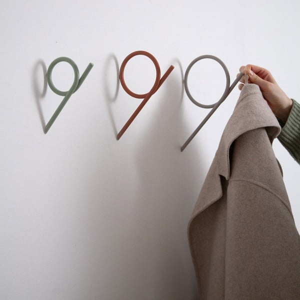 Terakotas oranžs metāla sienas āķis Tuba L – Spinder Design-image-1