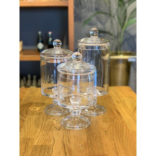 Stikla trauks uz kājiņas Mia Camaya, augstums 25 cm-image-1