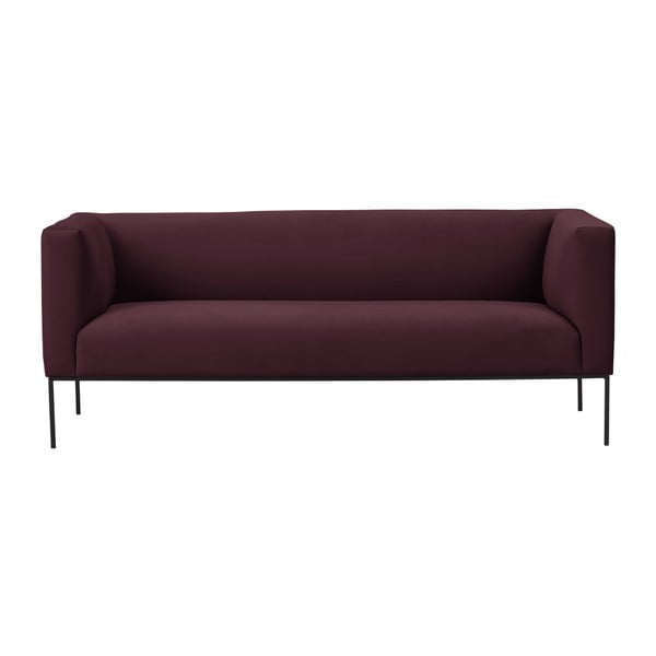 Bordo sarkans trīsvietīgais dīvāns Windsor & Co Sofas Neptune