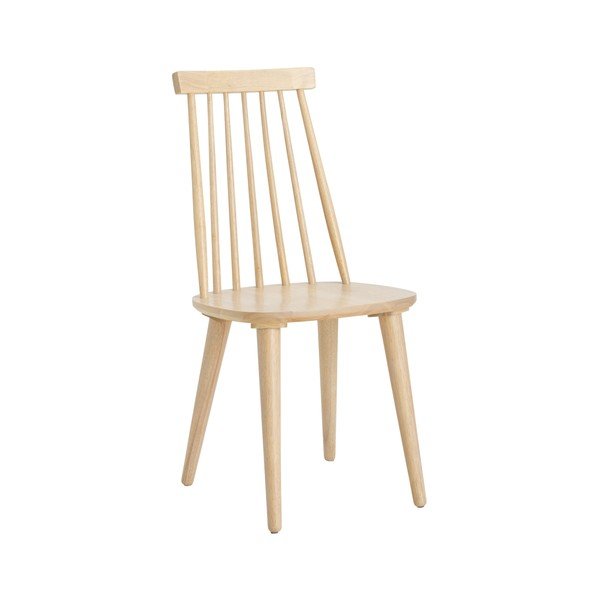 Gaiša dabīga toņa gumijkoka masīvkoka bāra krēsli (2 gab.) (sēdekļa augstums 45 cm) Jolina – Ellos Home
