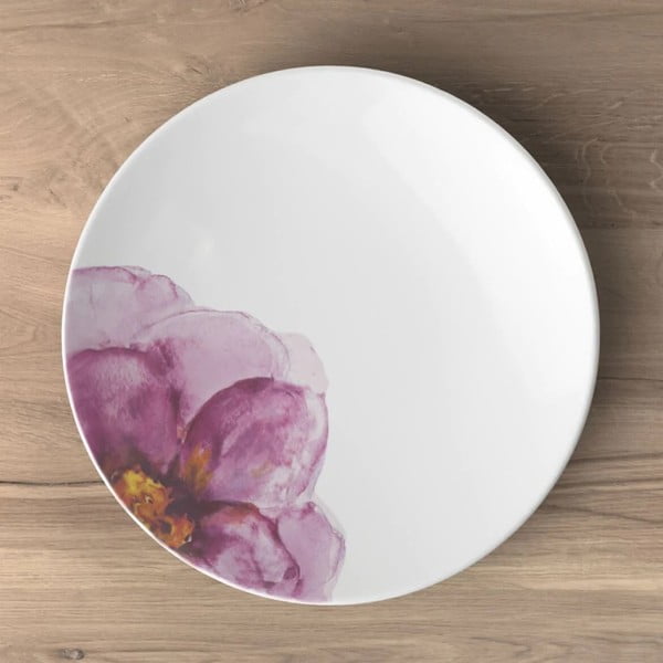 Balts/rozā porcelāna šķīvis ø 21,2 cm Rose Garden – Villeroy&Boch