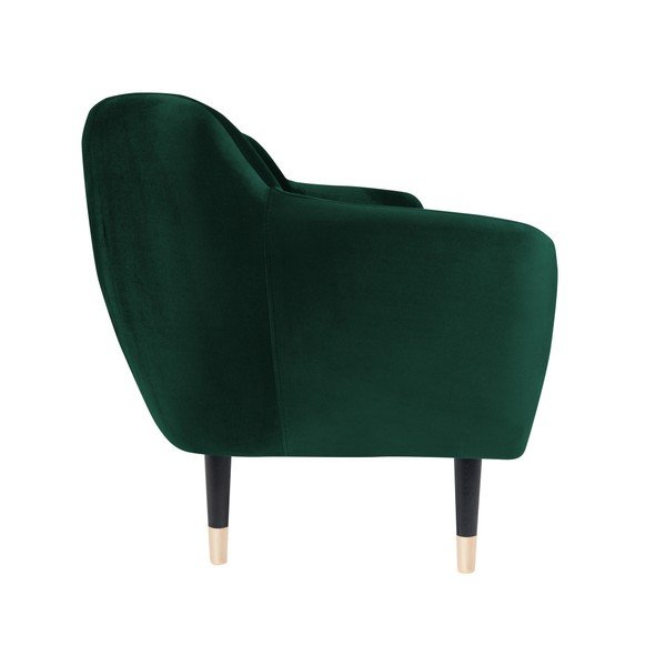 Zaļš dīvāns ar melnām kājām Mazzini Sofas Benito, 158 cm-image-3