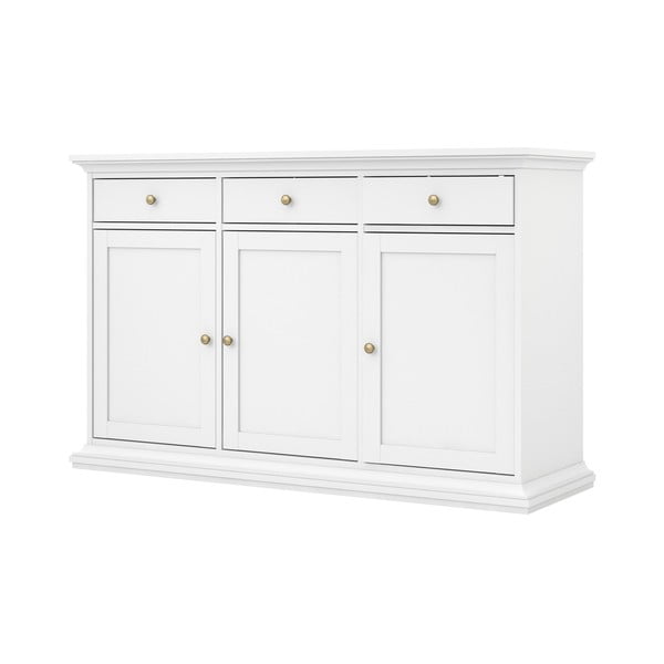 Balta zema kumode 144x92 cm Paris – Tvilum-image-2