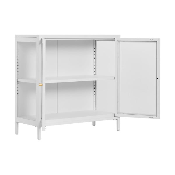 Balta metāla vitrīna 80x80 cm Dalby – House Nordic-image-2