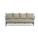 Bēšs dārza dīvāns ar metāla konstrukciju Kave Home Mareluz