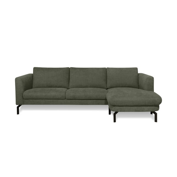 Tumši zaļš stūra dīvāns (ar labo stūri) Gomero – Scandic