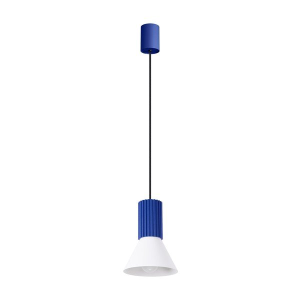 Zila metāla piekaramā lampa ø 14 cm Niru – Sollux