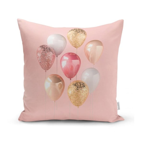 Spilvendrāna Minimalist Cushion Covers Balloons With Pink BG, 45 x 45 cm
