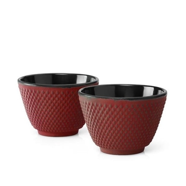 2 sarkanu čuguna tējas krūzīšu komplekts Bredemeijer Xilin, ⌀ 7,8 cm