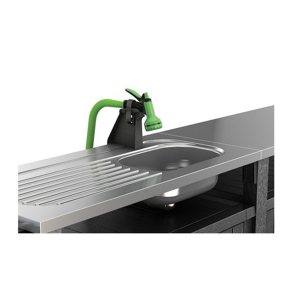 Dārza virtuve ar oškoka imitāciju 237x52 cm Unity Chef – Keter-image-1
