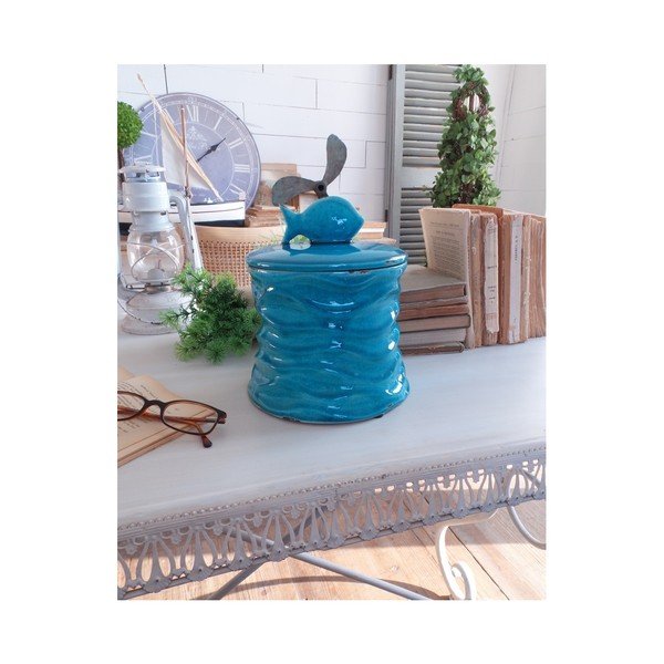 Kaste ar vāku Orchidea Milano Fish, augstums 20 cm