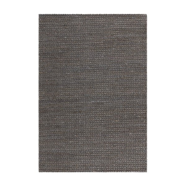 Antracīta pelēks ar rokām darināts džutas paklājs 200x290 cm Oakley – Asiatic Carpets