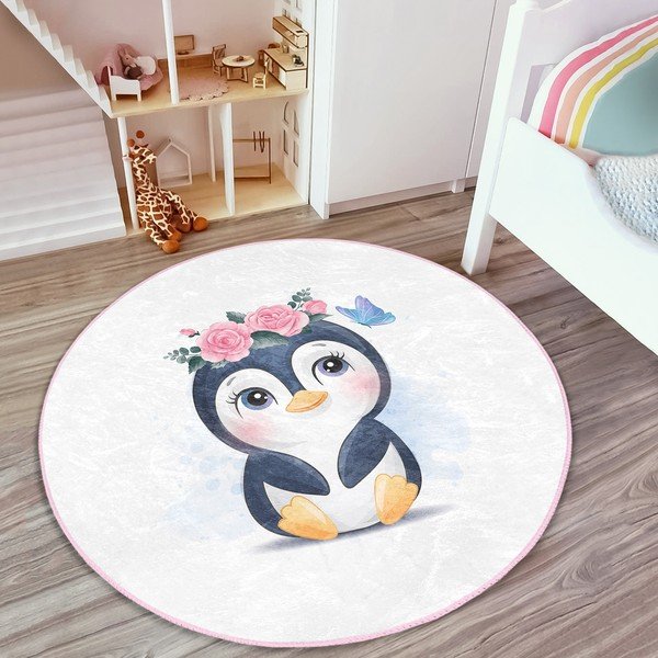 Balts bērnu paklājs ø 100 cm Comfort – Mila Home-image-3