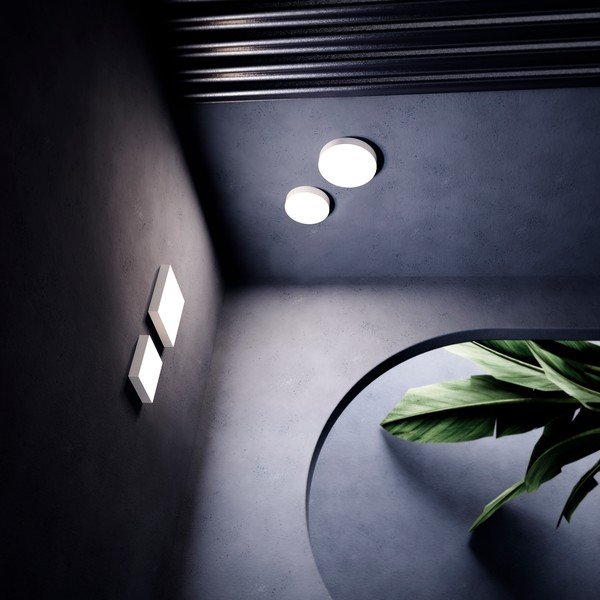 Balta griestu lampa SULION Rond, ø 13,5 cm-image-3