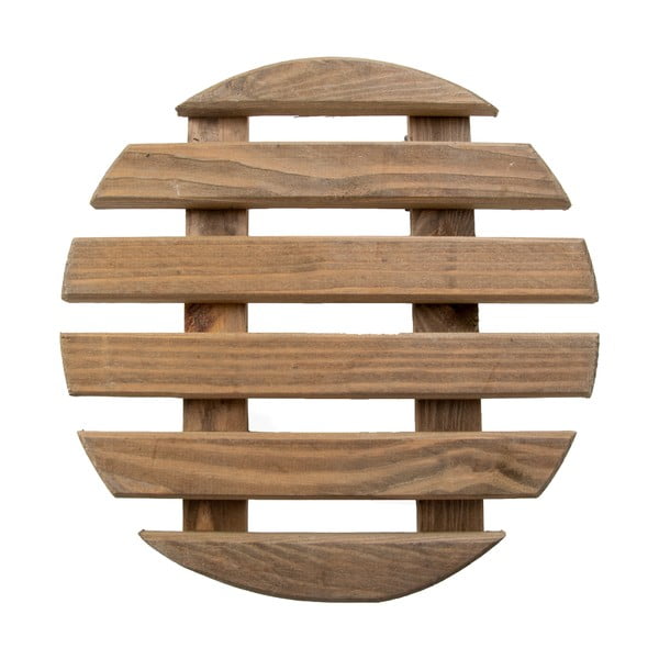 Koka pārvietojams puķu podu statīvs ø 29 cm (augstums 8 cm) Indoor – Esschert Design-image-3