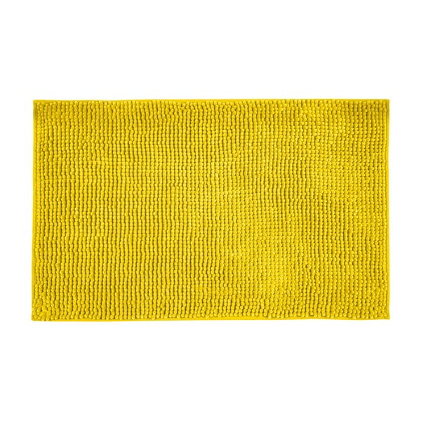 Dzeltens tekstila vannas istabas paklājs 50x80 cm Chenille – Allstar