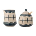 Keramikas piena krūze un cukurtrauks Allium – Bloomingville