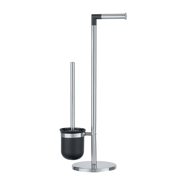 Tualetes birste sudraba krāsā ar tualetes papīra turētāju Wenko Parus-image-3